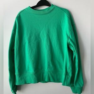 Everlane Green Crew Neck Sweatshirt